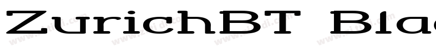 ZurichBT BlackExtend字体转换